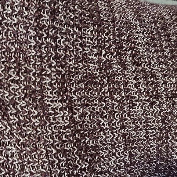 SO V-Neck Lace-Up Back Detail Maroon and White Sweater - Size XS - Picture 5 of 8